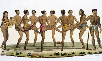 Dance of the Caroline Islanders, plate 22 from 